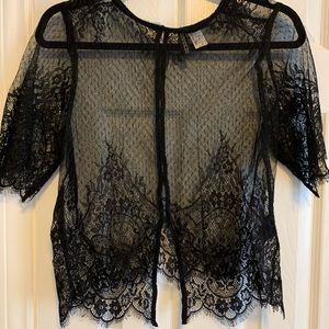 Black Lace Blouse / Top